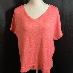 Time & Tru XL 16/18 Orange Pink Top